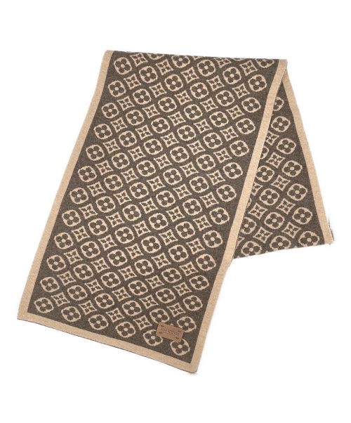 LOUIS VUITTON（ルイ ヴィトン）LOUIS VUITTON (ルイ ヴィトン) エシャルプスキーモノグラム マフラー  ブラウンの古着・服飾アイテム