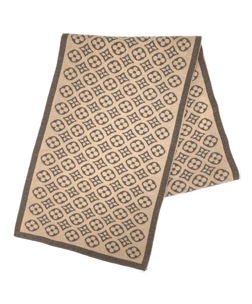 LOUIS VUITTON（ルイ ヴィトン）LOUIS VUITTON (ルイ ヴィトン) エシャルプスキーモノグラム マフラー  ブラウンの古着・服飾アイテム
