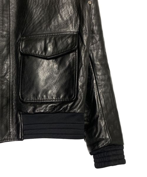 BALENCIAGA（バレンシアガ）BALENCIAGA (バレンシアガ) A2レザージャケット ブラック サイズ:SIZE 50の古着・服飾アイテム