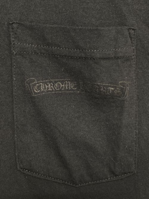 CHROME HEARTS（クロムハーツ）CHROME HEARTS (クロムハーツ) バックプリントポケットTシャツ ブラック サイズ:Mの古着・服飾アイテム