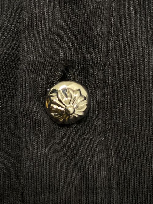 CHROME HEARTS（クロムハーツ）CHROME HEARTS (クロムハーツ) メタルボタンポロシャツ ブラック サイズ:Lの古着・服飾アイテム