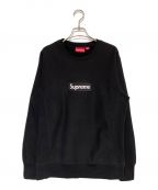 SUPREMEシュプリーム）の古着「Box Logo Crewneck」｜ブラック