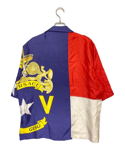 VERSACE（ヴェルサーチ）VERSACE (ヴェルサーチ) 総柄オープンカラーシャツ マルチカラー サイズ:40の古着・服飾アイテム