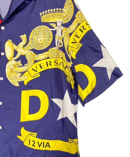 VERSACE（ヴェルサーチ）VERSACE (ヴェルサーチ) 総柄オープンカラーシャツ マルチカラー サイズ:40の古着・服飾アイテム