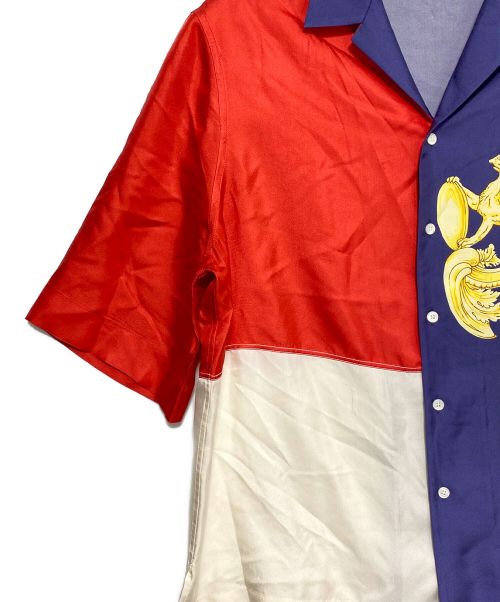 VERSACE（ヴェルサーチ）VERSACE (ヴェルサーチ) 総柄オープンカラーシャツ マルチカラー サイズ:40の古着・服飾アイテム