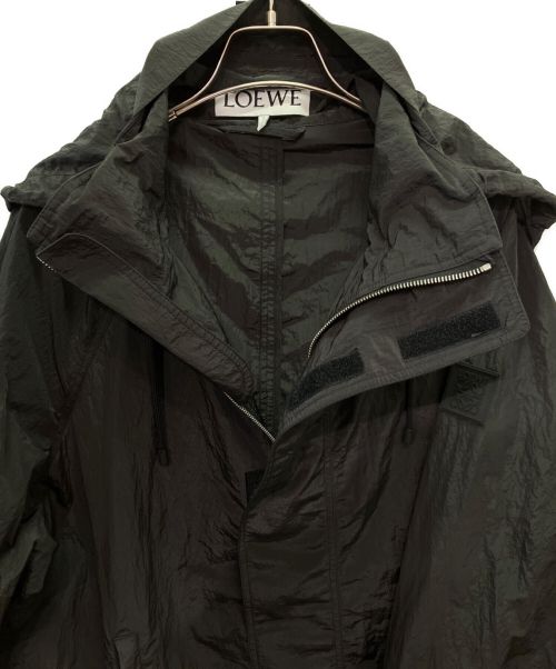 LOEWE（ロエベ）LOEWE (ロエベ) フーデッド テクスチャーナイロン ブラック サイズ:44の古着・服飾アイテム