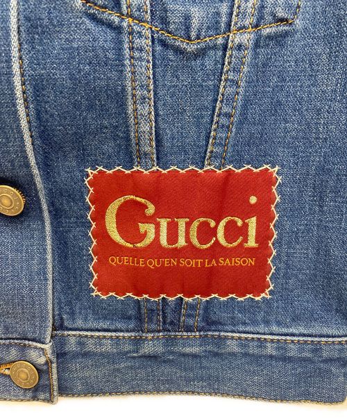 GUCCI（グッチ）GUCCI (グッチ) ショートデニムジャケット インディゴ サイズ:36の古着・服飾アイテム