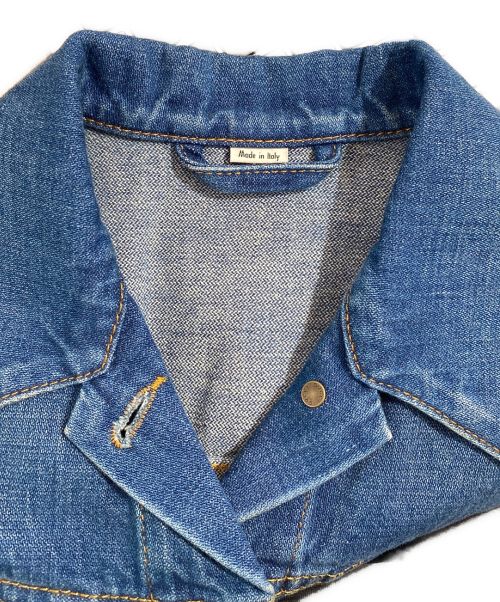 GUCCI（グッチ）GUCCI (グッチ) ショートデニムジャケット インディゴ サイズ:36の古着・服飾アイテム