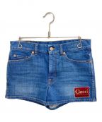 GUCCIグッチ）の古着「デニムショートパンツ」｜インディゴ