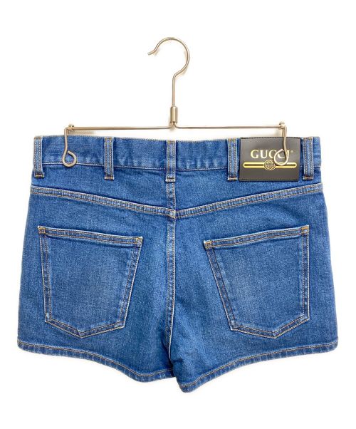 GUCCI（グッチ）GUCCI (グッチ) デニムショートパンツ インディゴ サイズ:22の古着・服飾アイテム