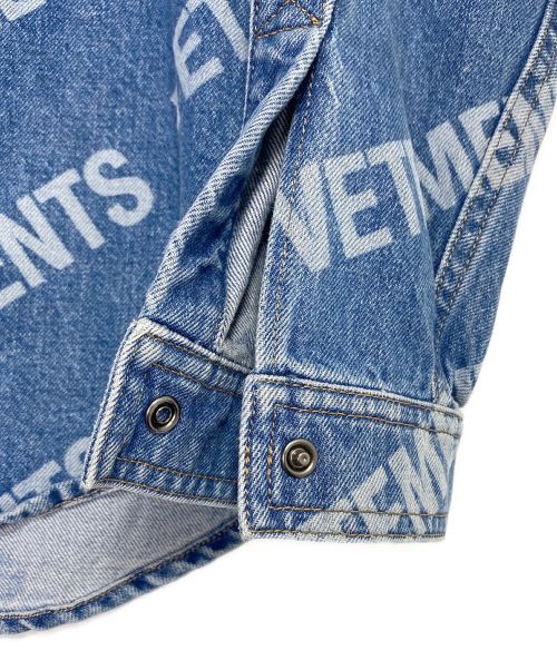 VETEMENTS（ヴェトモン）VETEMENTS (ヴェトモン) デニムブルゾン インディゴ サイズ:Mの古着・服飾アイテム