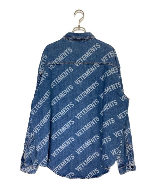 VETEMENTS（ヴェトモン）VETEMENTS (ヴェトモン) デニムブルゾン インディゴ サイズ:Mの古着・服飾アイテム