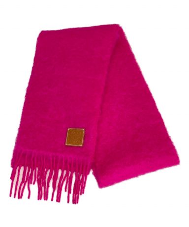 中古・古着通販】LOEWE (ロエベ) モヘヤマフラー ピンク｜ブランド