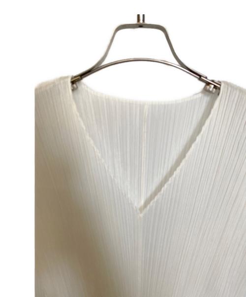 PLEATS PLEASE（プリーツプリーズ）PLEATS PLEASE (プリーツプリーズ) プリーツワンピース ホワイト サイズ:3の古着・服飾アイテム