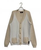 FENDIフェンディ）の古着「Two Tone Cardigan」｜ベージュ