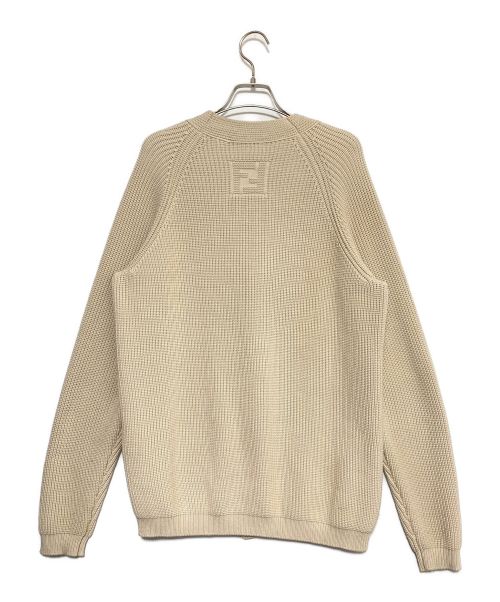 FENDI（フェンディ）FENDI (フェンディ) Two Tone Cardigan ベージュ サイズ:SIZE46の古着・服飾アイテム