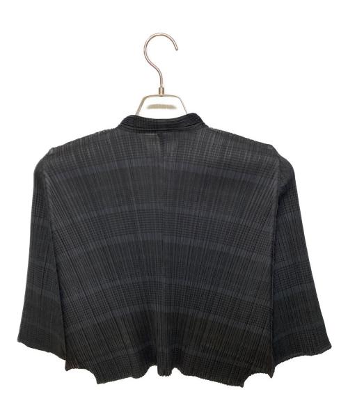 PLEATS PLEASE（プリーツプリーズ）PLEATS PLEASE (プリーツプリーズ) プリーツカーディガン ブラック サイズ:3の古着・服飾アイテム