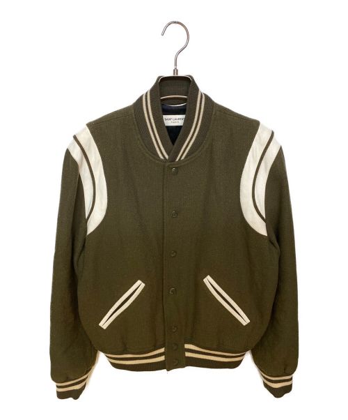 Saint Laurent Paris（サンローランパリ）Saint Laurent Paris (サンローランパリ) teddy jacket オリーブ サイズ:48の古着・服飾アイテム