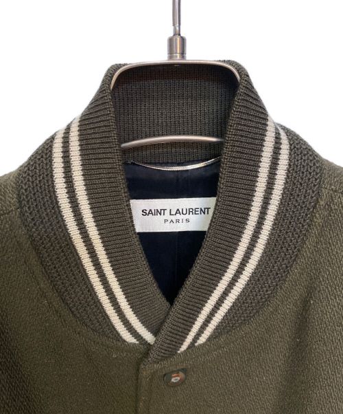 Saint Laurent Paris（サンローランパリ）Saint Laurent Paris (サンローランパリ) teddy jacket オリーブ サイズ:48の古着・服飾アイテム