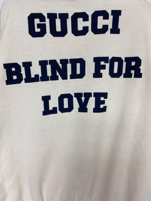 GUCCI（グッチ）GUCCI (グッチ) カレッジプリントパーカー ベージュ サイズ:XSの古着・服飾アイテム