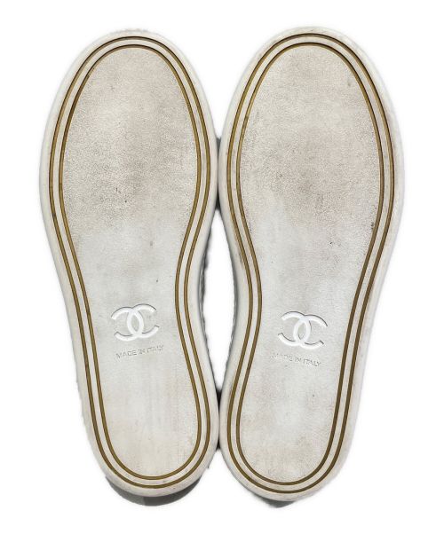 CHANEL（シャネル）CHANEL (シャネル) キャンバススニーカー ネイビー サイズ:36 1/2の古着・服飾アイテム