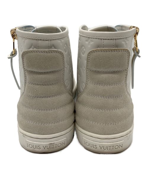 LOUIS VUITTON（ルイ ヴィトン）LOUIS VUITTON (ルイ ヴィトン) レザーモノグラム・ハイカットスニーカー ホワイト サイズ:37の古着・服飾アイテム