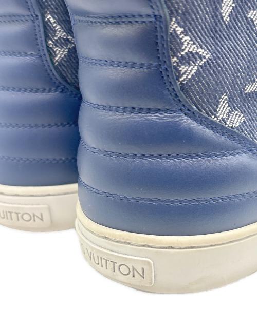 LOUIS VUITTON（ルイ ヴィトン）LOUIS VUITTON (ルイ ヴィトン) モノグラム デニム ハイカットスニーカー インディゴ サイズ:37の古着・服飾アイテム