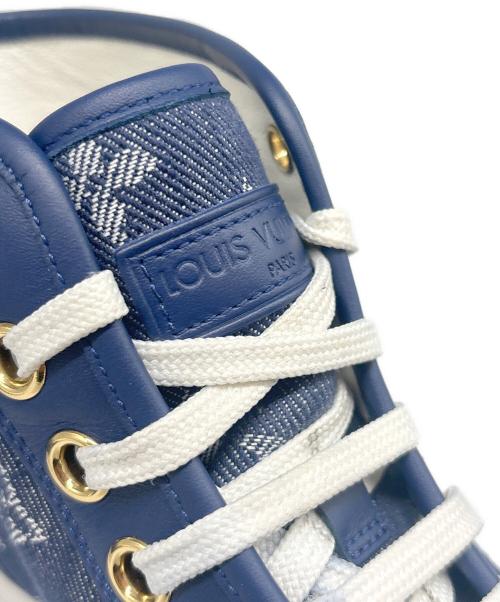 LOUIS VUITTON（ルイ ヴィトン）LOUIS VUITTON (ルイ ヴィトン) モノグラム デニム ハイカットスニーカー インディゴ サイズ:37の古着・服飾アイテム