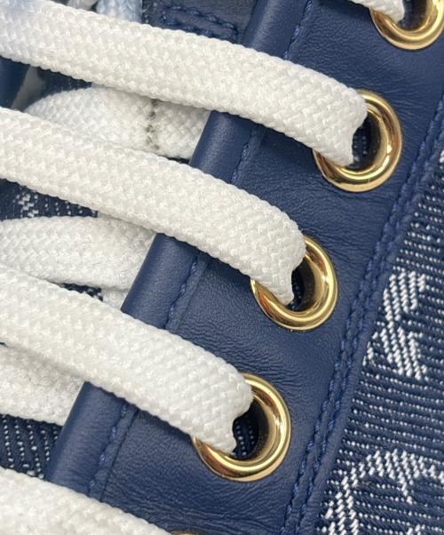 LOUIS VUITTON（ルイ ヴィトン）LOUIS VUITTON (ルイ ヴィトン) モノグラム デニム ハイカットスニーカー インディゴ サイズ:37の古着・服飾アイテム