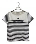Christian Diorクリスチャン ディオール）の古着「ボーダーTシャツ」｜ホワイト×ネイビー