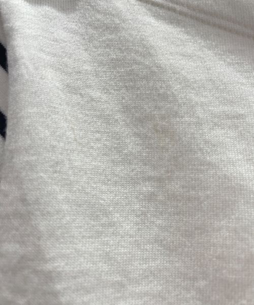 Christian Dior（クリスチャン ディオール）Christian Dior (クリスチャン ディオール) ボーダーTシャツ ホワイト×ネイビー サイズ:Lの古着・服飾アイテム