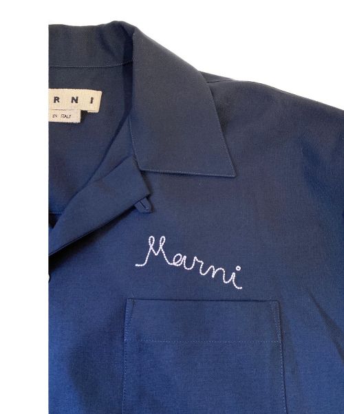 MARNI（マルニ）MARNI (マルニ) ロゴ刺繍ボーリングシャツ サイズ:50の古着・服飾アイテム