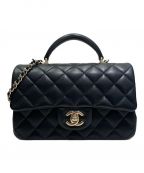 CHANELシャネル）の古着「トップハンドルミニマトラッセ」｜ブラック