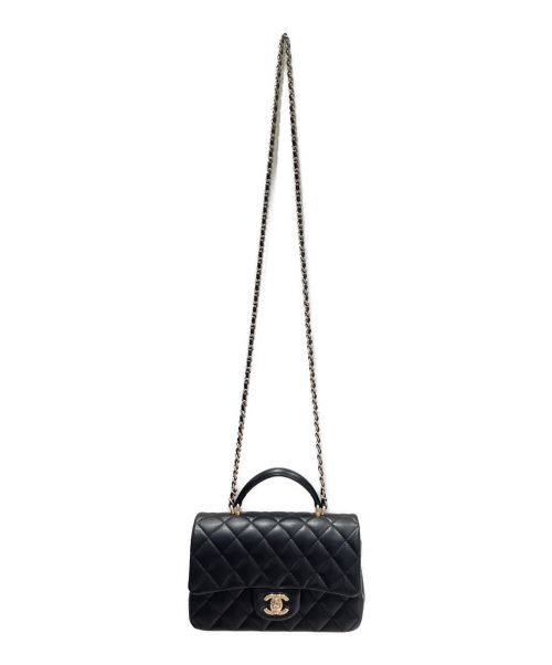 CHANEL（シャネル）CHANEL (シャネル) トップハンドルミニマトラッセ ブラック サイズ:20の古着・服飾アイテム