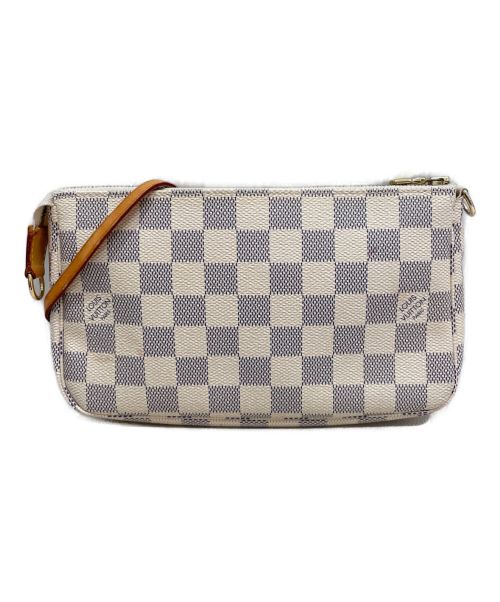 LOUIS VUITTON（ルイ ヴィトン）LOUIS VUITTON (ルイ ヴィトン) ポシェット・アクセソワール/ポーチ ホワイト×グレーの古着・服飾アイテム