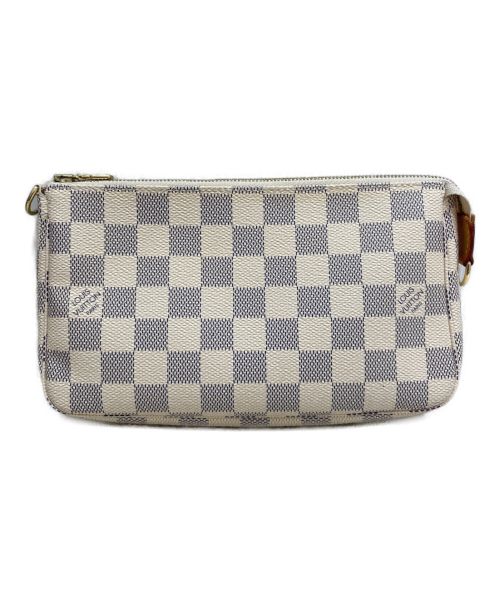 LOUIS VUITTON（ルイ ヴィトン）LOUIS VUITTON (ルイ ヴィトン) ポシェット・アクセソワール/ポーチ ホワイト×グレーの古着・服飾アイテム