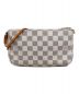 LOUIS VUITTON (ルイ ヴィトン) ポシェット・アクセソワール/ポーチ ホワイト×グレー：108000円