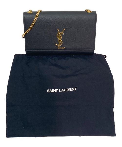 Saint Laurent Paris（サンローランパリ）Saint Laurent Paris (サンローランパリ) ケイトチェーンショルダーバッグ ブラック サイズ:ミディアムの古着・服飾アイテム