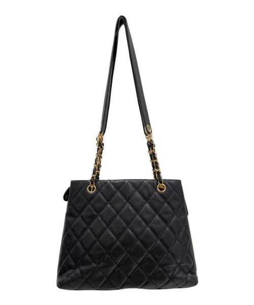 CHANEL（シャネル）CHANEL (シャネル) マトラッセチェーンショルダーバッグ ブラックの古着・服飾アイテム