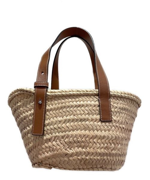 LOEWE（ロエベ）LOEWE (ロエベ) バスケットバッグスモール ナチュラル×ネイビー サイズ:スモールの古着・服飾アイテム