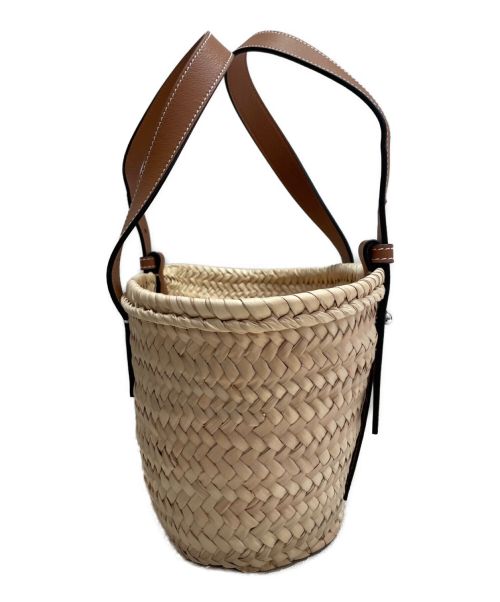 LOEWE（ロエベ）LOEWE (ロエベ) バスケットバッグスモール ナチュラル×ネイビー サイズ:スモールの古着・服飾アイテム