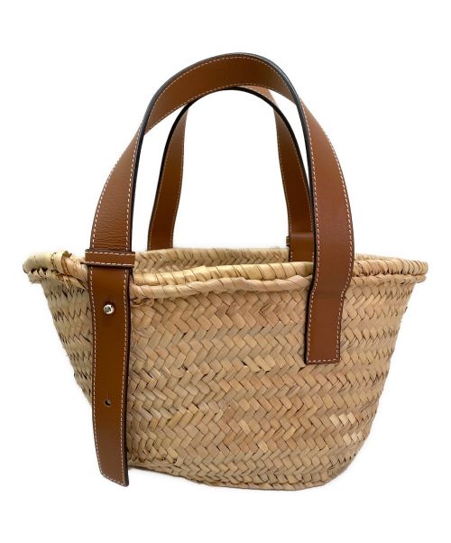 LOEWE（ロエベ）LOEWE (ロエベ) バスケットバッグ スモール ベージュ×タン サイズ:スモールの古着・服飾アイテム