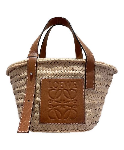 LOEWE（ロエベ）LOEWE (ロエベ) バスケットバッグ スモール ナチュラル×タンの古着・服飾アイテム