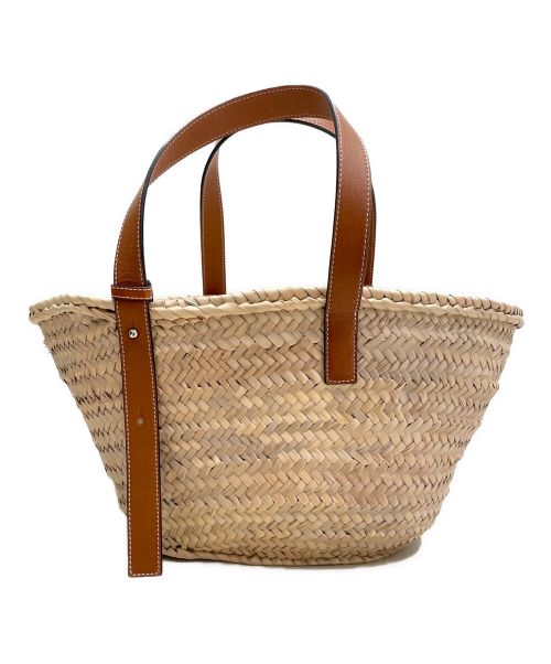 LOEWE（ロエベ）LOEWE (ロエベ) バスケットバッグ ミディアム ナチュラル×タンの古着・服飾アイテム