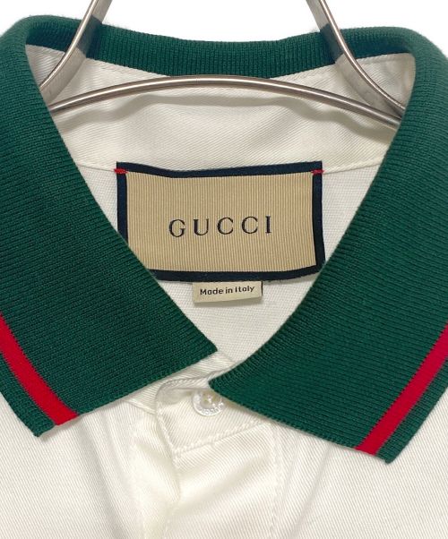 GUCCI（グッチ）GUCCI (グッチ) シェリーラインシャツ ホワイト サイズ:48の古着・服飾アイテム