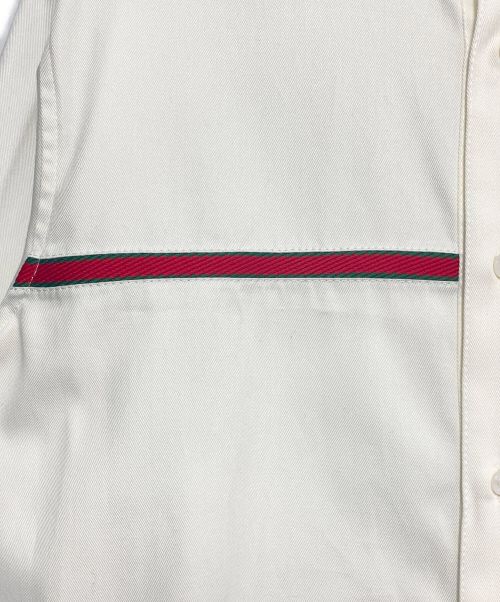 GUCCI（グッチ）GUCCI (グッチ) シェリーラインシャツ ホワイト サイズ:48の古着・服飾アイテム