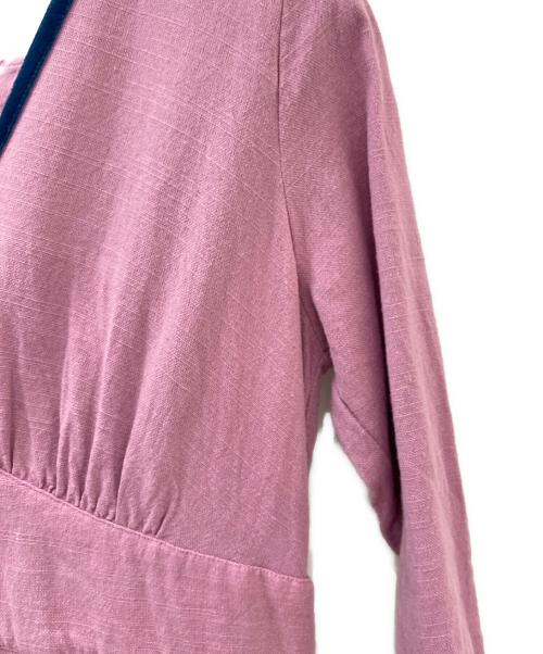 Velnica（ヴェルニカ）Velnica (ヴェルニカ) Vネックワンピース パープル サイズ:-の古着・服飾アイテム
