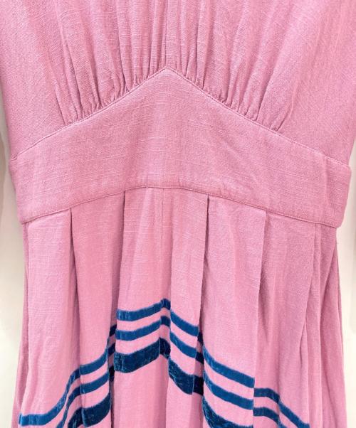 Velnica（ヴェルニカ）Velnica (ヴェルニカ) Vネックワンピース パープル サイズ:-の古着・服飾アイテム