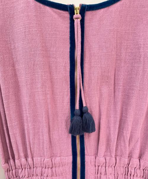 Velnica（ヴェルニカ）Velnica (ヴェルニカ) Vネックワンピース パープル サイズ:-の古着・服飾アイテム