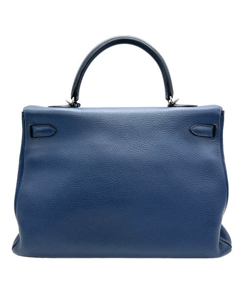 HERMES（エルメス）HERMES (エルメス) ケリー 35/シルバー金具/トゴ/ネイビー/□N刻印 ネイビー サイズ:35の古着・服飾アイテム